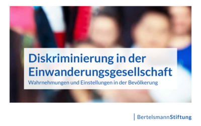 Studie der Bertelsmann Stiftung: Eine proaktive Antidiskriminierungspolitik ist nötig und gewollt