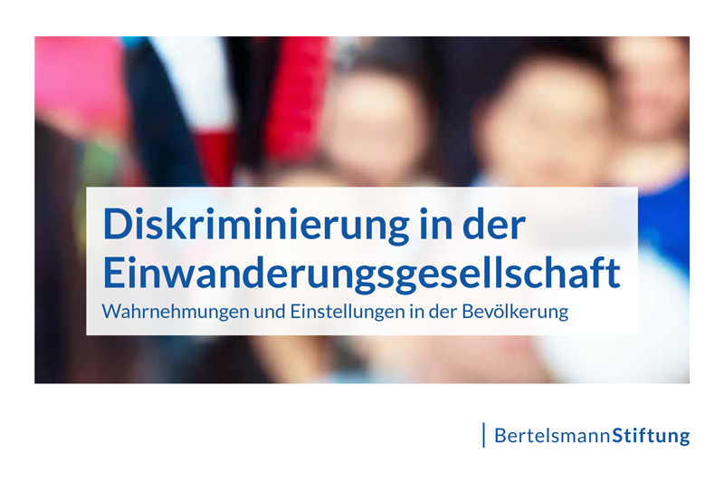 Studie der Bertelsmann Stiftung: Eine proaktive Antidiskriminierungspolitik ist nötig und gewollt