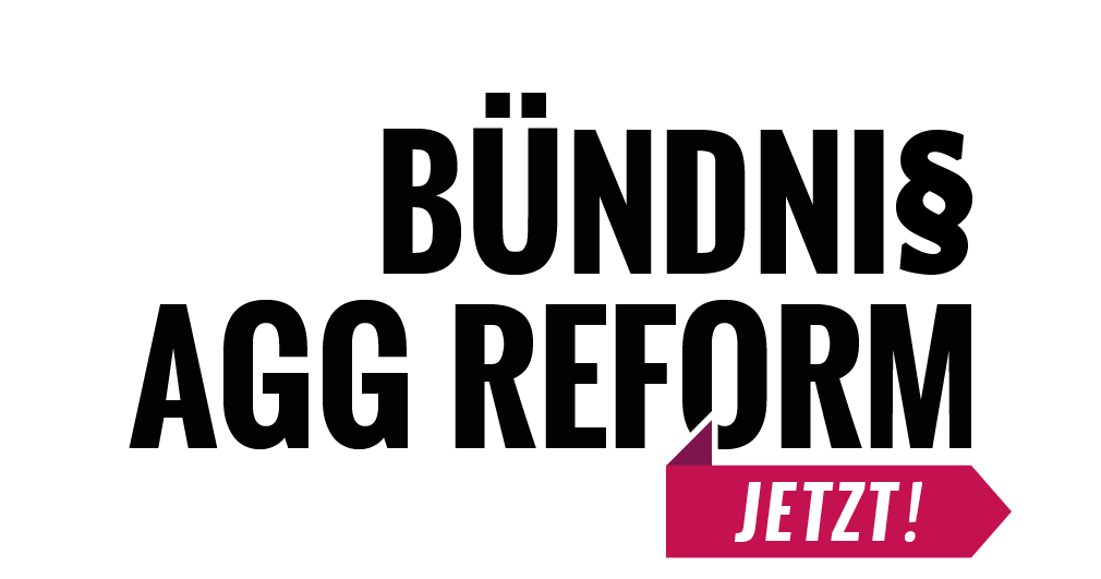 Logo des Bündnis AGG Reform - Jetzt!